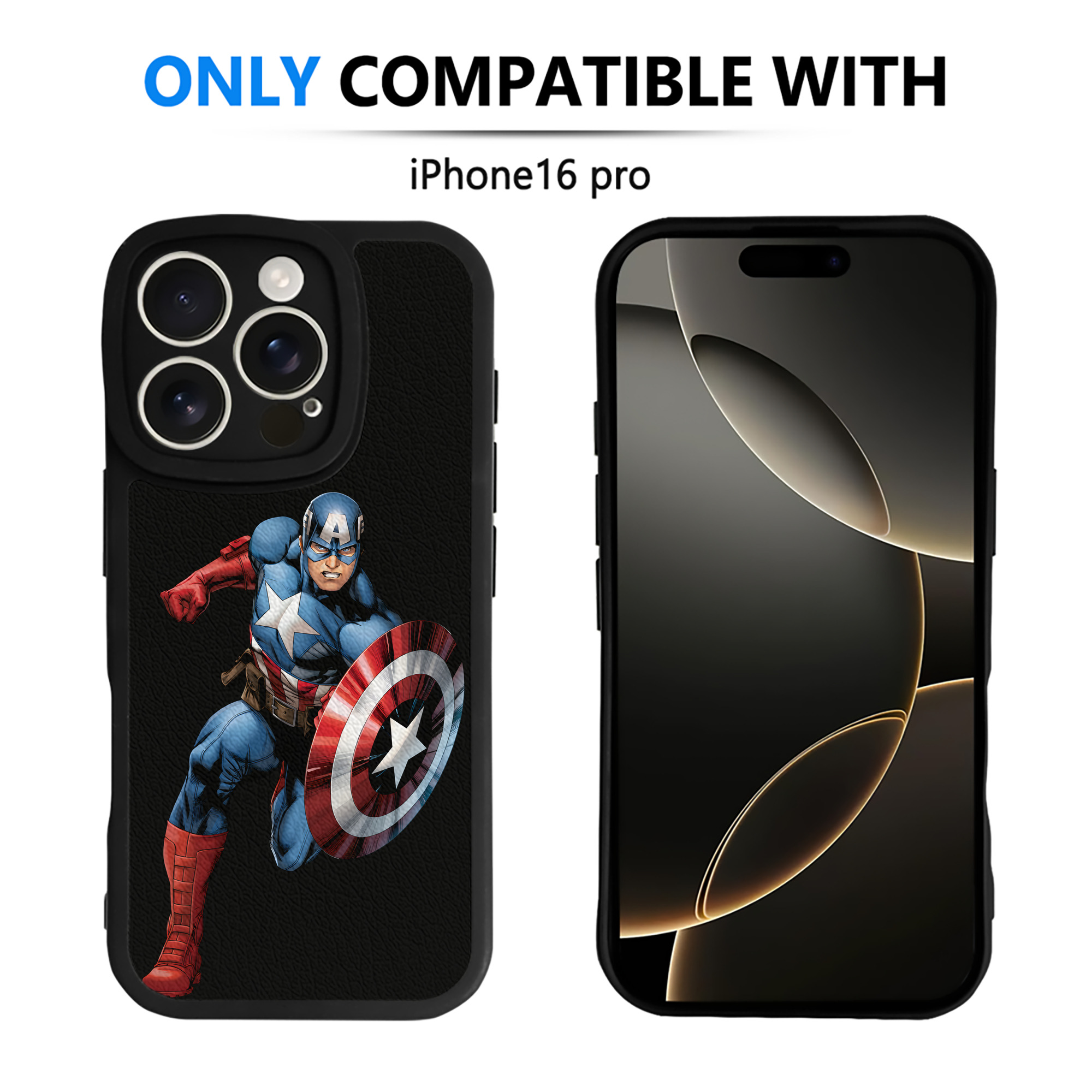 （画像用） アベンジャーズ The Avengers 【iPhone 16シリーズ対応】シリコンスマホケース（レザー調） 材質：シリコン
